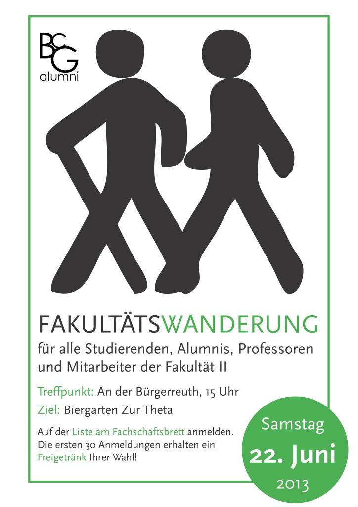 Fakultätswanderung zur Gastwirtschaft 